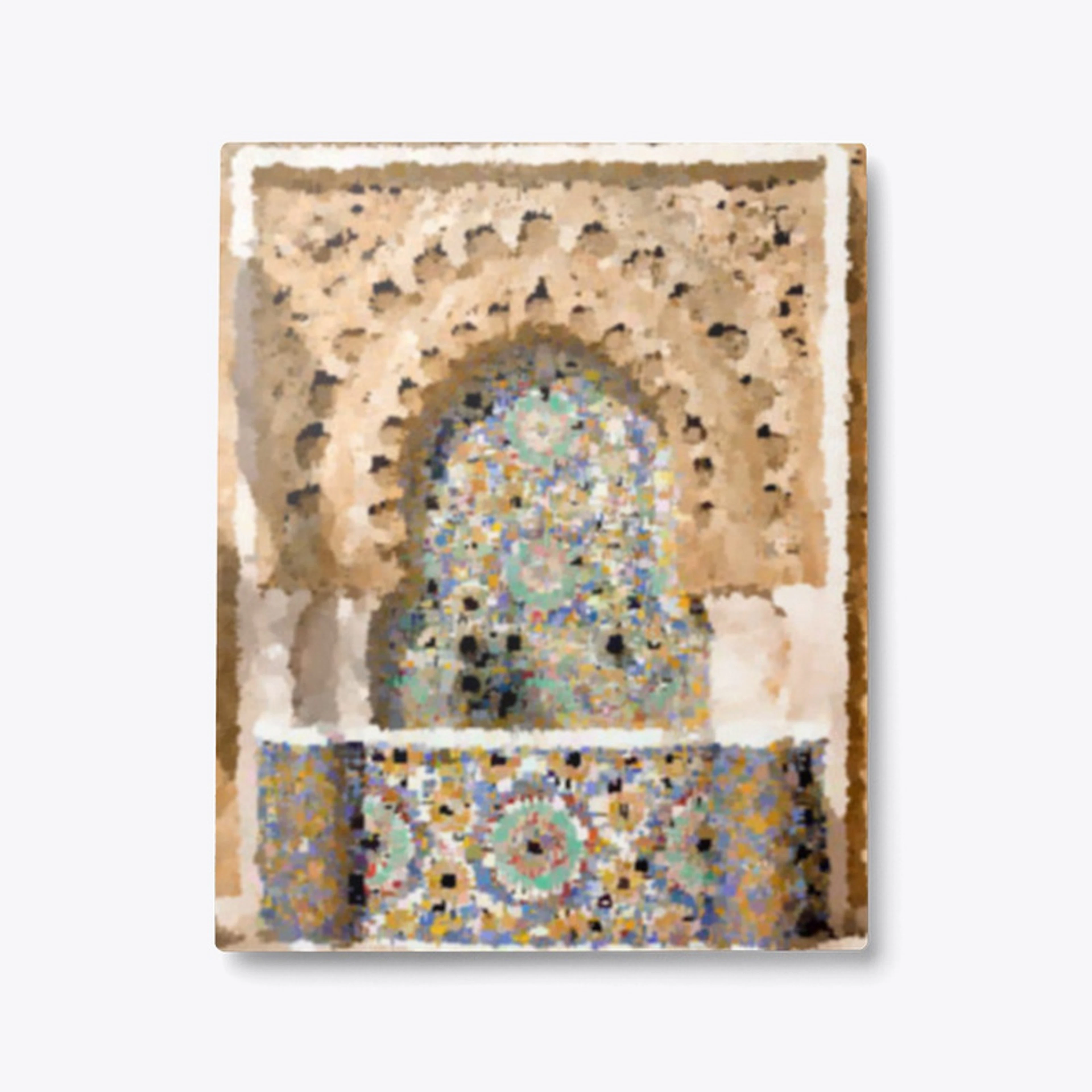 Painting of an old Fountains in Rabat 