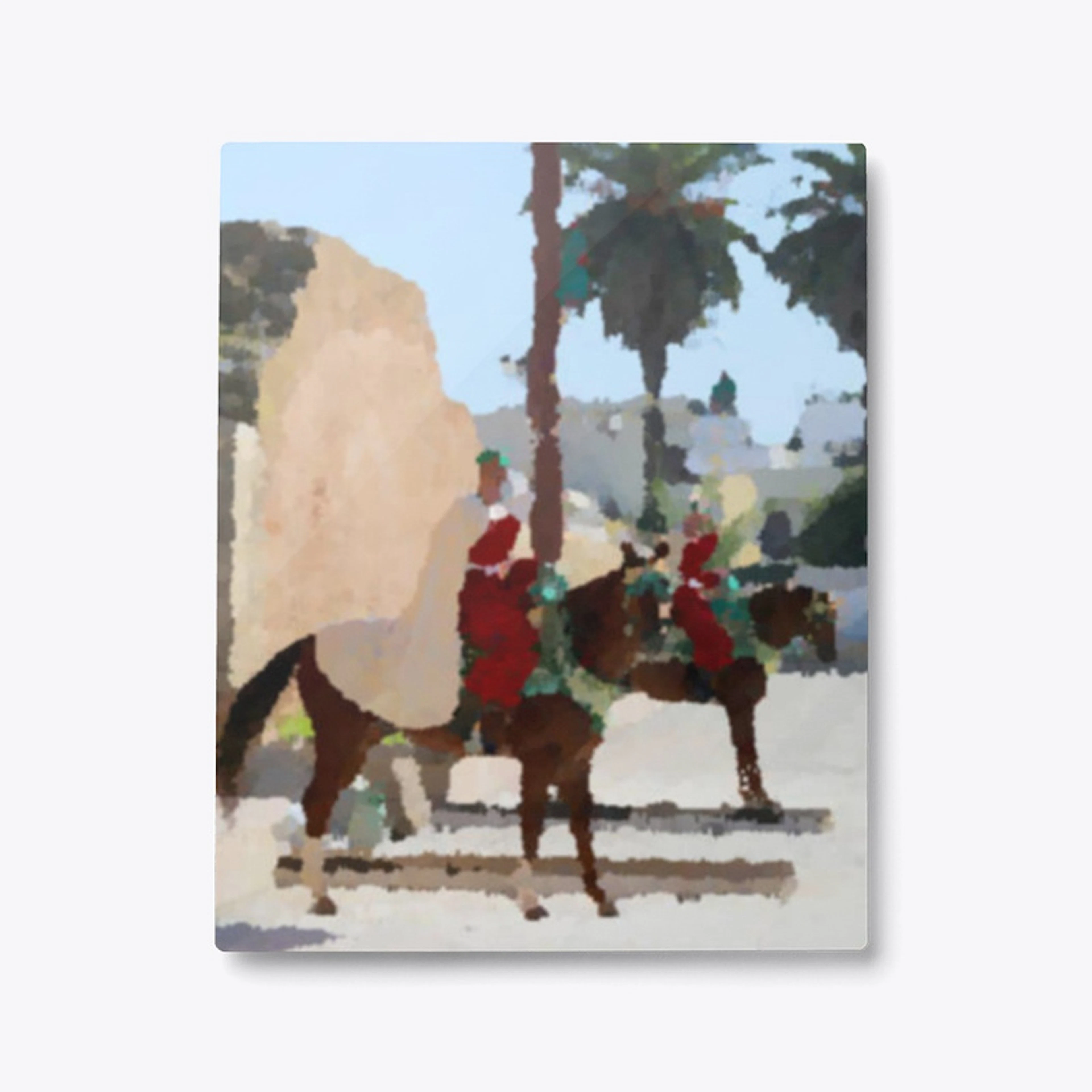 Painting of the Moroccan Royal Guards